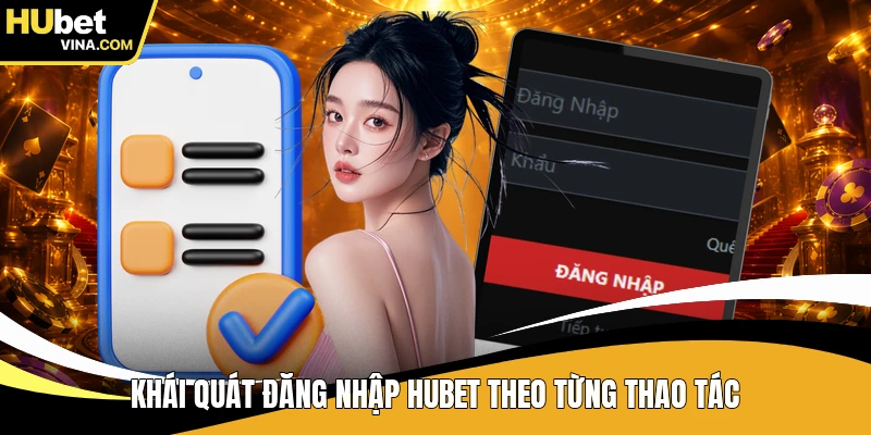 Khái quát đăng nhập HUBET theo từng thao tác